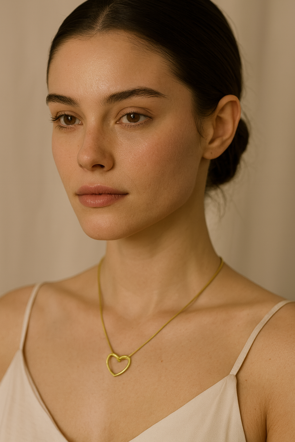 Golden Heart Knot Pendant Necklace – Anti-Tarnish Finish