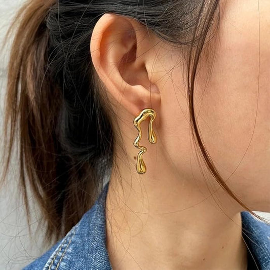 ✨ Liquid Luxe Anti-Tarnish Earrings