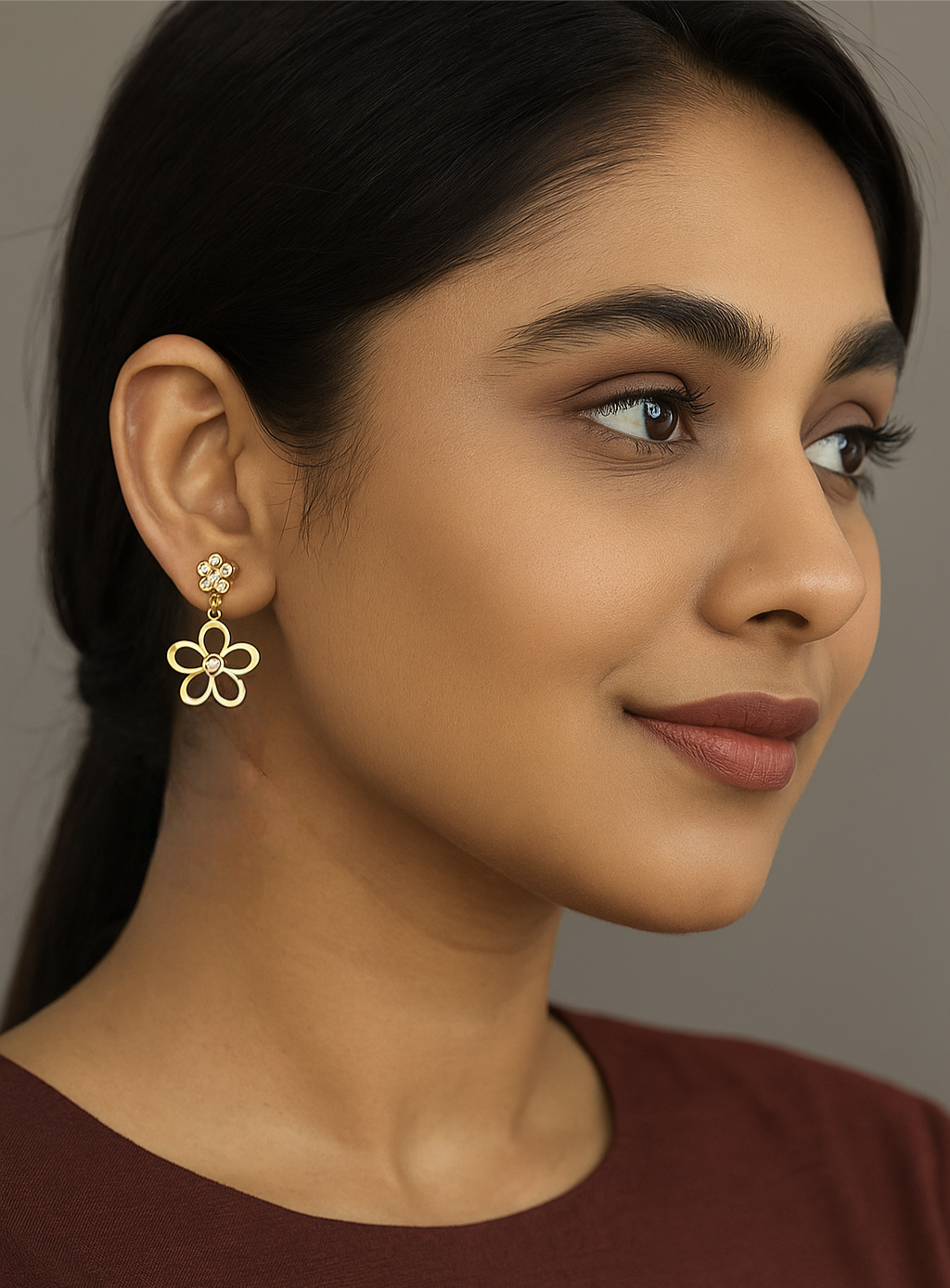 🌸 Crystal Bloom Anti-Tarnish Earrings